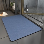 cheap Absorbent Bathroom Rug-Absorbent Bath Mat Non-slip, Diatomaceous Rubber Non Slip Quick Dry Super Absorbent Thin Bathroom Rugs Fit Under Door-Washable Bathroom Floor Mats-Shower Rug for in Front of Bathtub, Shower