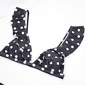 preiswerte Vintage-Bademode-Tupfen Retro Vintage 1950er Bademode Badeanzug Tupfen Damen Maskerade Party / Abend Junggesellinnenabschiedsparty Erwachsene Oberteil Shorts