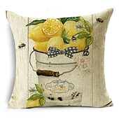 abordables style floral &amp; végétal-été abeille double côté housse de coussin 1 pc doux décoratif carré taie d&#039;oreiller taie d&#039;oreiller pour chambre salon qualité supérieure lavable en machine intérieur coussin pour canapé canapé lit