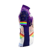voordelige Heren shirts-Voor heren Wielrenshirt Eenhoorn Grappig Engelse slogan Korte mouw Fietsen Shirt Kleding Bovenlichaam met 3 achterzakken Bergracen Wegwielrennen Sneldrogend Reflecterende strips Achterzak