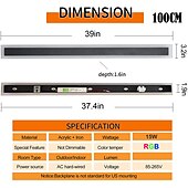 economico applique da esterno-rgb colorato dimming applique da parete led ws2811 ic lampada da parete con telecomando rf 15w acrilico alluminio applique per soggiorno camera da letto corridoio sfondo decor