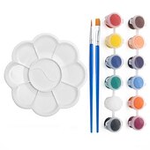 voordelige schilder-, teken- en kunstbenodigdheden-mini ezel tekentafel set 23 sets beginners acryl olieverf desktop houten statief voor kinderen