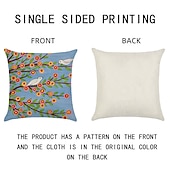 baratos estilo floral e plantas-conjunto de 5 fronhas estilo pastrol pintura a óleo capa de almofada sofá para casa almofada de linho falso para sofá-cama cadeira