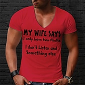 cheap Men&#039;s 3D T-shirts-Men&#039;s Unisex Letter Graphic Prints T Shirt Short Sleeve T shirt Hot Stamping V Neck Shirt Sports Designer Casual Outdoor Street Daily White Red Navy Blue Summer Clothing Apparel S M L XL XXL 3XL