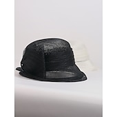 economico Cappelli per feste-eleganti fascinatori di lino dolce / cappelli con fiocco / copricapo da matrimonio / festa / sera di colore puro 1pc