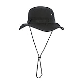 cheap Outdoor Headwear-Fishing Sun Boonie Hat Waterproof Summer UV Protection Safari Cap Outdoor Wide Brim Hunting Hat Army Green Dark Green Khaki for Hunting Fishing Climbing Bucket Hat