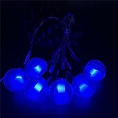 cheap Plug String Lights-10M 60LED Wishing Ball String Lights 16-Color Full-Color Changing Light Bulb with Remote Control Timing Dimmable Christmas Fantasy Holiday Party Courtyard Garden Decoration USB EU US UK Plug 1 Set