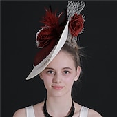 abordables Fascinadores &amp; Sombreros-Elegante Retro Antiguo Tocados Ropa de Fiesta Sombrero fascinador Disfraz Mujer Mascarada Fiesta / Noche Despedida de Soltera Adulto Para la Cabeza
