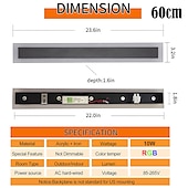 economico applique da esterno-rgb colorato dimming applique da parete led ws2811 ic lampada da parete con telecomando rf 15w acrilico alluminio applique per soggiorno camera da letto corridoio sfondo decor