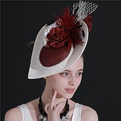abordables Fascinadores &amp; Sombreros-Elegante Retro Antiguo Tocados Ropa de Fiesta Sombrero fascinador Disfraz Mujer Mascarada Fiesta / Noche Despedida de Soltera Adulto Para la Cabeza
