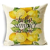 abordables style floral &amp; végétal-été abeille double côté housse de coussin 1 pc doux décoratif carré taie d&#039;oreiller taie d&#039;oreiller pour chambre salon qualité supérieure lavable en machine intérieur coussin pour canapé canapé lit