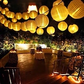cheap Solar String Lights-Solar LED Lantern String Lights – Waterproof Outdoor String Fairy Lights 1.5M to 3M, Christmas Window Decoration Warm White Bulbs for Outdoor Garden, Party, and Patio Decor