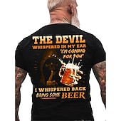 Men's Graphic Letter T Shirt Slogan T Shirts Short Sleeve T shirt 3D Print Crew Neck Shirt Fashion Basic Classic Street Casual Daily Black Summer Clothing Apparel S M L XL 2XL 3XL 4XL4