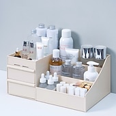 cheap Jewelry &amp; Cosmetic Storage-Drawer Makeup Storage Box Cosmetic Storage Box Desktop Dresser Organizer Container Jewelry Lipstick Cosmetics Storage Rack Large Capacity