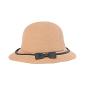 economico Cappelli per feste-eleganti cappelli di paglia da spiaggia con fiocco/color block 1pc per feste/serata/copricapo casual
