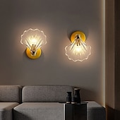 cheap Indoor Wall Lights-2pcs Crystal Wall Lamp E14 Lamp Cap Postmodern Luxury LED Wall Lamp Champagne Crystal Wall Lamp is Suitable for Bedroom Bedside Aisle Study TV Background Wall Lamp