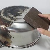 ieftine Curățare Bucătărie-4 buc. perie de bucatarie cu nisip diamantat nou pentru decontaminare puternica perie de detartrare burete oferta calda perie magica pentru oala unelte de curatare pentru bucatarie