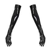 cheap Glossy-Zentai Suits Gloves Catsuit Motorcycle Girl Carnival Costume Full Body Suit Women&#039;s Cosplay Sexy Costume Solid Color Faux Leather Costume for Masquerade Adults