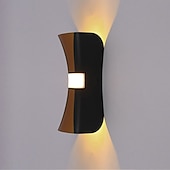 abordables Apliques de pared para interior-Aplique exterior estilo nórdico led dormitorio tiendas/cafeterías aplique aluminio interior ip44 85-265v 1 w