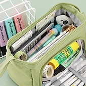 economico astucci e portapenne-astuccio per matite astuccio per penne borsa per pennarelli multifunzione resistente all&#039;usura con tela con cerniera per i bambini degli studenti delle scuole, regalo di ritorno a scuola