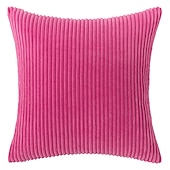 cheap Textured Throw Pillows-Decorative Toss Pillows Corduroy Pillow Cushion Cover Bedside Sofa Back Cushion Office Lumbar Solid Color Pillow Cover Without Core Pink Blue Sage Green Purple Yellow