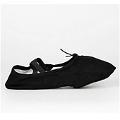 abordables Zapos de ballet-Mujer Zapatillas de Ballet Entrenamiento Plano Zapatilla Entrenamiento Elástico Banda Elástica Sin Cordones Niños Negro Blanco Rojo