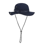 cheap Outdoor Headwear-Fishing Sun Boonie Hat Waterproof Summer UV Protection Safari Cap Outdoor Wide Brim Hunting Hat Army Green Dark Green Khaki for Hunting Fishing Climbing Bucket Hat