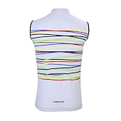 levne Pánské dresy-Pánské Cyklodres Horizontální pásky Bez rukávů Kolo Dres Vrchní část oděvu se 3 zadními kapsami Horská cyklistika Silniční cyklistika Rychleschnoucí Reflexní pásky Zadní kapsa Odvod vlhkosti Sportovní