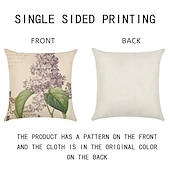economico stile floreale e vegetale-set di 5 federe decorative per divano, divano o letto design moderno di qualità foglie floreale cotone country/finto lino copricuscino per divano divano letto