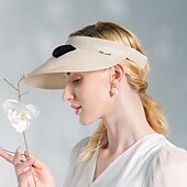 cheap Party Hats-Bohemian Beach Straw Straw Hats with Satin Bowknot 1pc Casual / Holiday Headpiece