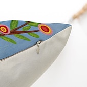baratos estilo floral e plantas-conjunto de 5 fronhas estilo pastrol pintura a óleo capa de almofada sofá para casa almofada de linho falso para sofá-cama cadeira