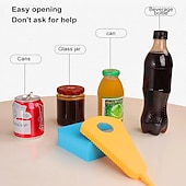 cheap Tool Accessories-Can Opener 5 In 1 Multi Function Jar Opener Twist Off Lid Quick Opening Cooking Everyday Use Bottle Opener Kitchen Accessories