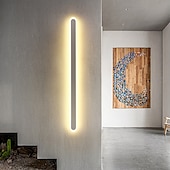 voordelige Wandverlichting voor binnen-80/100cm led moderne indoor wandlampen woonkamer eetkamer metalen wandlamp 220-240v 32 w