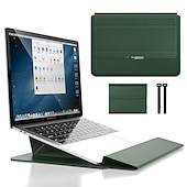 cheap Laptop Bags,Cases &amp; Sleeves-Laptop Sleeves 12&quot; 14&quot; 15.6&quot; inch Compatible with Macbook Air Pro, HP, Dell, Lenovo, Asus, Acer, Chromebook Notebook Waterpoof PU Leather Solid Color for Business Office