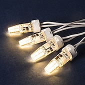 お買い得  LEDバイピンライト-10個のg4led電球3wはjcハロゲン30w電球を置き換えることができます暖かい白自然光白色光調光ac/dc12-24vフリッカーフリーac/dc12およびac220vはキャビンの下のアイスホッケーランプ照明に適用可能