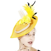 abordables Fascinadores &amp; Sombreros-Elegante Retro Antiguo Tocados Ropa de Fiesta Sombrero fascinador Disfraz Mujer Mascarada Fiesta / Noche Despedida de Soltera Adulto Para la Cabeza