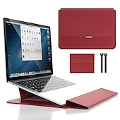 cheap Laptop Bags,Cases &amp; Sleeves-Laptop Sleeves 12&quot; 14&quot; 15.6&quot; inch Compatible with Macbook Air Pro, HP, Dell, Lenovo, Asus, Acer, Chromebook Notebook Waterpoof PU Leather Solid Color for Business Office