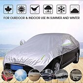preiswerte Auto-Abdeckungen-Starfire Sonnenschirm regenfester Sonnenschutz hagelfest Wärmeisolierung universell echtes Oxford-Stoff Autojacke spezielles Halbabdeckungsmodell