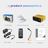 economico Proiettori-archtech yt500 led mini proiettore 320x240 pixel supporta 1080p audio usb portatile home media vid home theater video beamer vs yg300