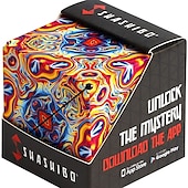 baratos Brinquedos Originais-Cubo ímã fidget mutável cubo mágico anti estresse 3d flip cúbico quebra-cabeça brinquedos quebra-cabeça bola descompressão brinquedos 2 peças