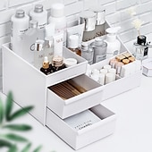cheap Jewelry &amp; Cosmetic Storage-Drawer Makeup Storage Box Cosmetic Storage Box Desktop Dresser Organizer Container Jewelry Lipstick Cosmetics Storage Rack Large Capacity