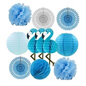 Tropical Luau Party Decoration Pack Hawaiian Beach Theme Party Favors Luau Party Supplies Including Flamingo, Pineapple Décors4