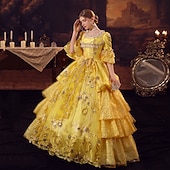 economico Vestiti-Da principessa Shakespeare Taglie forti Gotico Rococò Ispirato al vintage Medievale Vestiti Vestito da Serata Elegante Stile Carnevale di Venezia Per donna Costume Vintage ▾ Cosplay Feste Mascherata