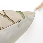 economico stile floreale e vegetale-set di 5 federe decorative per divano, divano o letto design moderno di qualità foglie floreale cotone country/finto lino copricuscino per divano divano letto