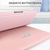 cheap Laptop Bags,Cases &amp; Sleeves-Laptop Sleeves 12&quot; 14&quot; 15.6&quot; inch Compatible with Macbook Air Pro, HP, Dell, Lenovo, Asus, Acer, Chromebook Notebook Waterpoof PU Leather Solid Color for Business Office