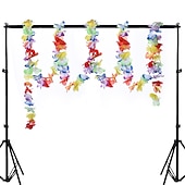 cheap HawaiianSummer Party-Hawaiian Colorful Flower Strips Pull Flower Decoration Flower 2-6 Meters Long Festival Festival Party Supplies