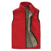 economico Gilet-Per donna Giubbino da escursione Gilet di pile da escursione Inverno All&#039;aperto Tinta unica Antivento Traspirante Caldo Comodo Canottiera / Gilet / Canotta Top Campeggio e hiking Caccia Sci Nero