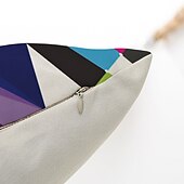 billige abstrakt stil-geometrisk abstrakt putetrekk 6 stk mykt dekorativt firkantet putetrekk putetrekk for soverom stue sofa sofa stol overlegen kvalitet maskinvaskbar