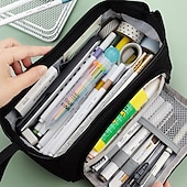 economico astucci e portapenne-astuccio per matite astuccio per penne borsa per pennarelli multifunzione resistente all&#039;usura con tela con cerniera per i bambini degli studenti delle scuole, regalo di ritorno a scuola