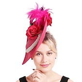 abordables Fascinadores &amp; Sombreros-Elegante Retro Antiguo Tocados Ropa de Fiesta Sombrero fascinador Disfraz Mujer Mascarada Fiesta / Noche Despedida de Soltera Adulto Para la Cabeza